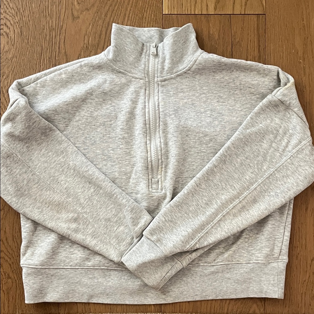 Fabletics Gray Women’s Half-Zip Pullover Sweatshi… - image 1